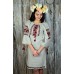 Embroidered dress "Roses Linen"